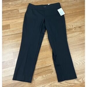 Croft & Barrow Straight Mid Rise Stretch Dress Pants Women's Size 4 Petite Short